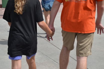 She kept trying to hold his hand...I thought it was so cute!